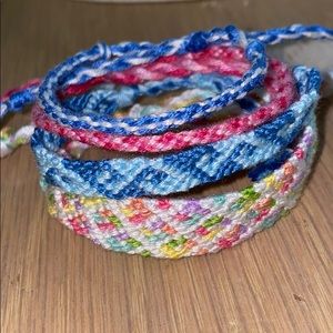 4 Adjustable Friendship Bracelets